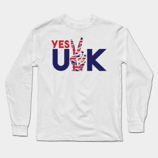 Yes UK - British Pride Theme Long Sleeve T-Shirt